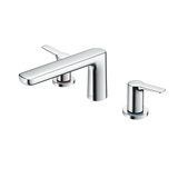 TOTO GS Two-Handle Deck-Mount Roman Tub Filler Trim, Polished Chrome, Brass, TBG03201U#CP