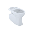 TOTO Vespin II Universal Height Elongated Skirted Toilet Bowl with CEFIONTECT, Cotton White, Vitreous China, CT474CUFG#01