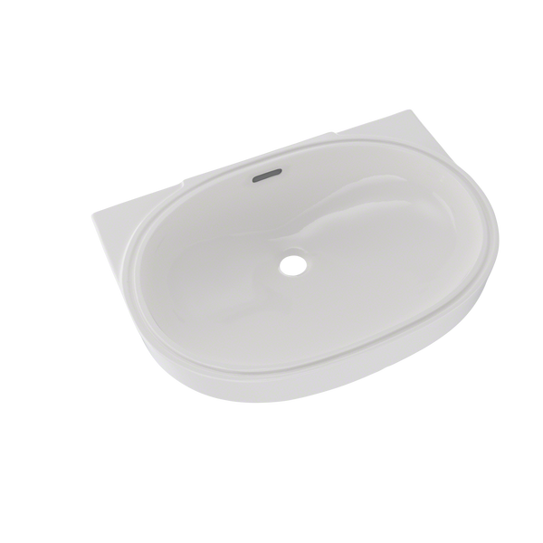 TOTO Oval 19-11/16" x 13-3/4" Undermount Bathroom Sink with CEFIONTECT, Colonial White, Vitreous China, LT546G#11