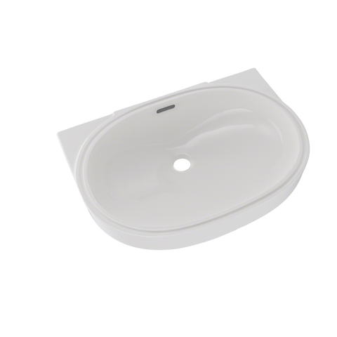 TOTO Oval 19-11/16" x 13-3/4" Undermount Bathroom Sink with CEFIONTECT, Colonial White, Vitreous China, LT546G#11