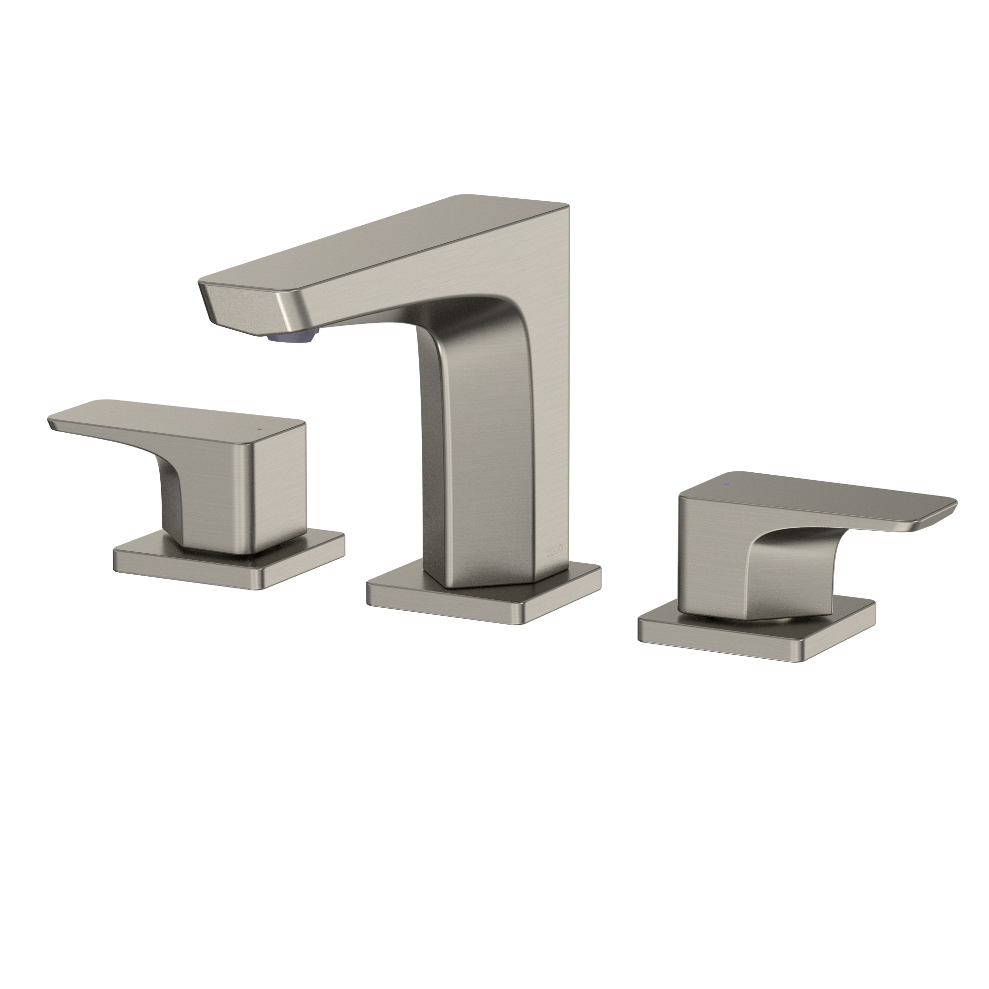 TOTO GE 1.2 GPM Two Handle Widespread Bathroom Sink Faucet, Brushed Nickel, Brass, TLG07201U#BN