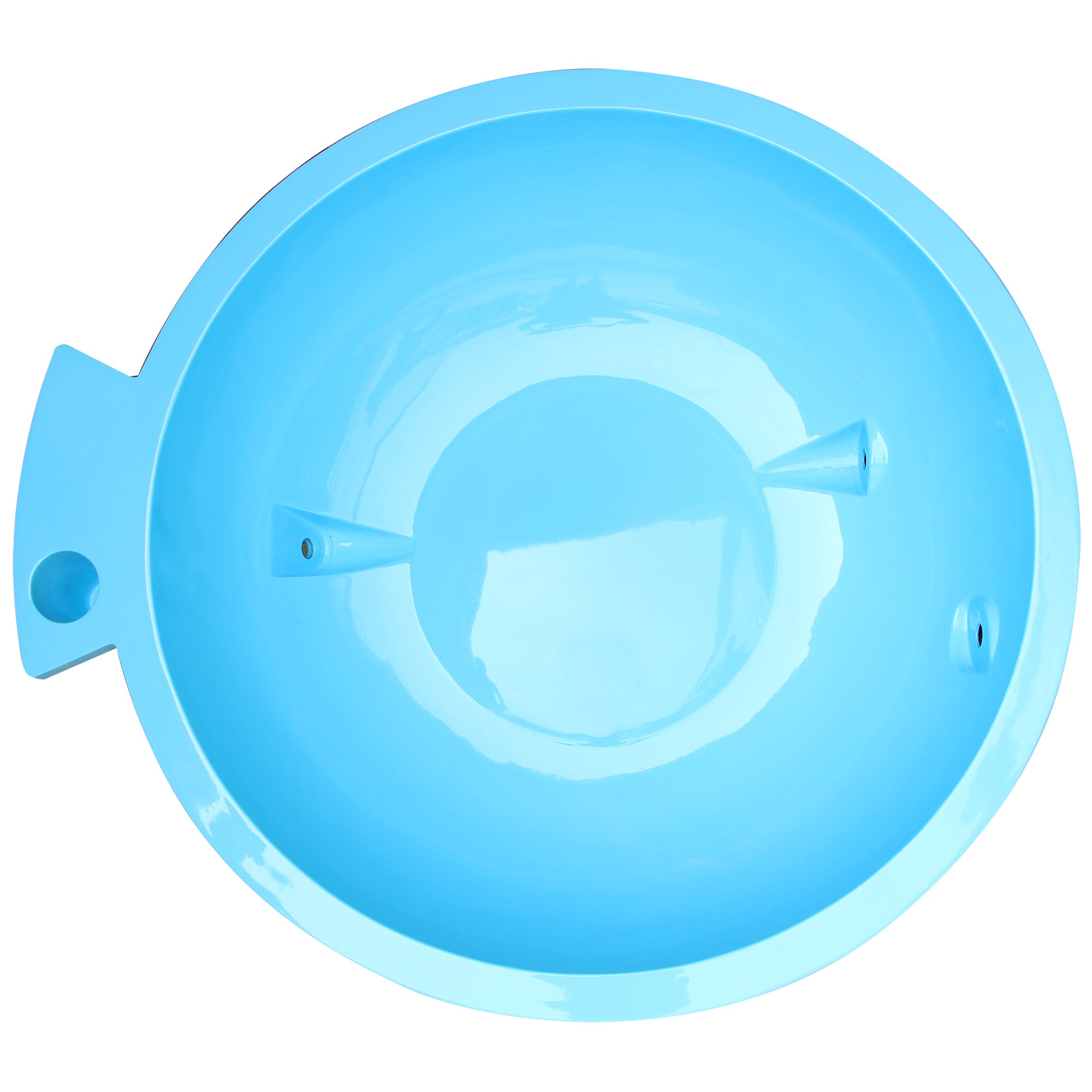 ALFI brand 63" Acrylic Free Standing Circle Bathtub, Light Blue, FireHotTub-LB