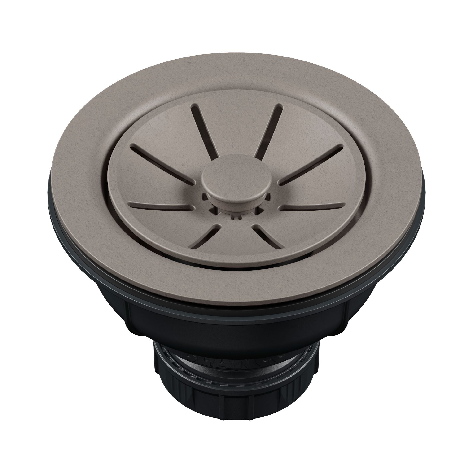 Blanco Essential Silgranit Color-Matched 3.5" Basket Strainer Drain with Turn-to-Close Design - Truffle