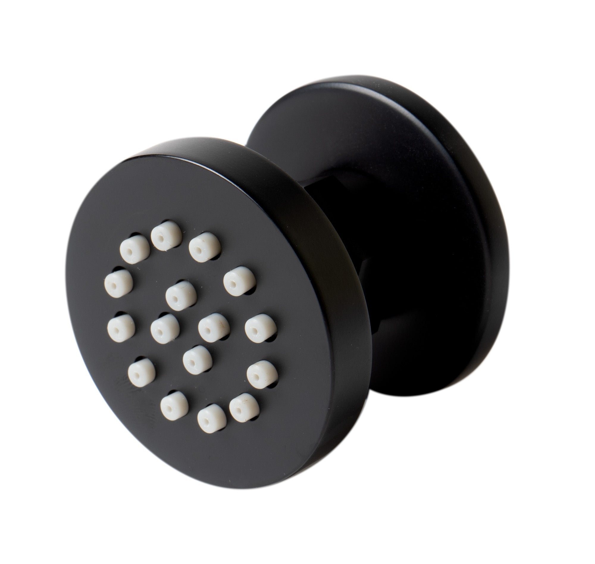 ALFI brand AB3830-BM Black Matte 2" Round Adjustable Shower Body Spray, Brass