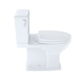 TOTO Connelly Two-Piece Elongated Dual-Max, Dual Flush 1.28 and 0.9 GPF Universal Height Toilet with CEFIONTECT, Cotton White, Vitreous China, CST494CEMFG#01