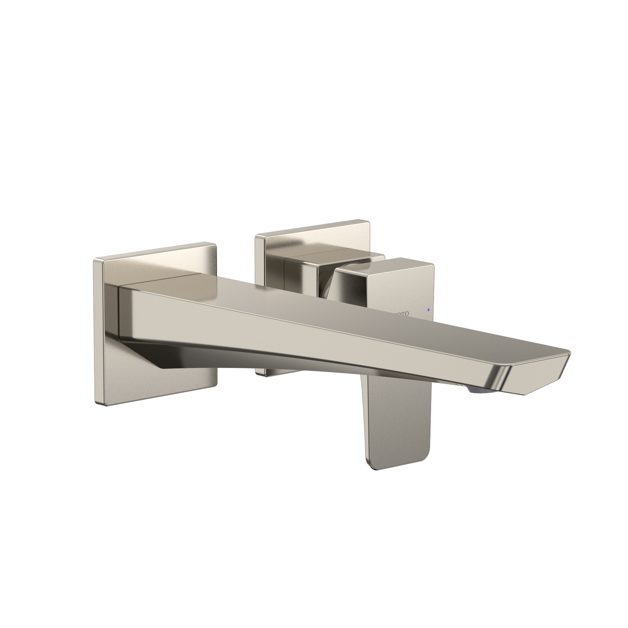 TOTO GE 1.2 GPM Wall-Mount Single-Handle Long Bathroom Faucet with COMFORT GLIDE Technology, Polished Nickel, Brass, TLG07308U#PN