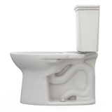 TOTO Drake Transitional Two-Piece Elongated 1.28 GPF Universal Height TORNADO FLUSH Toilet with CEFIONTECT, Colonial White, Vitreous China, CST786CEFG#11