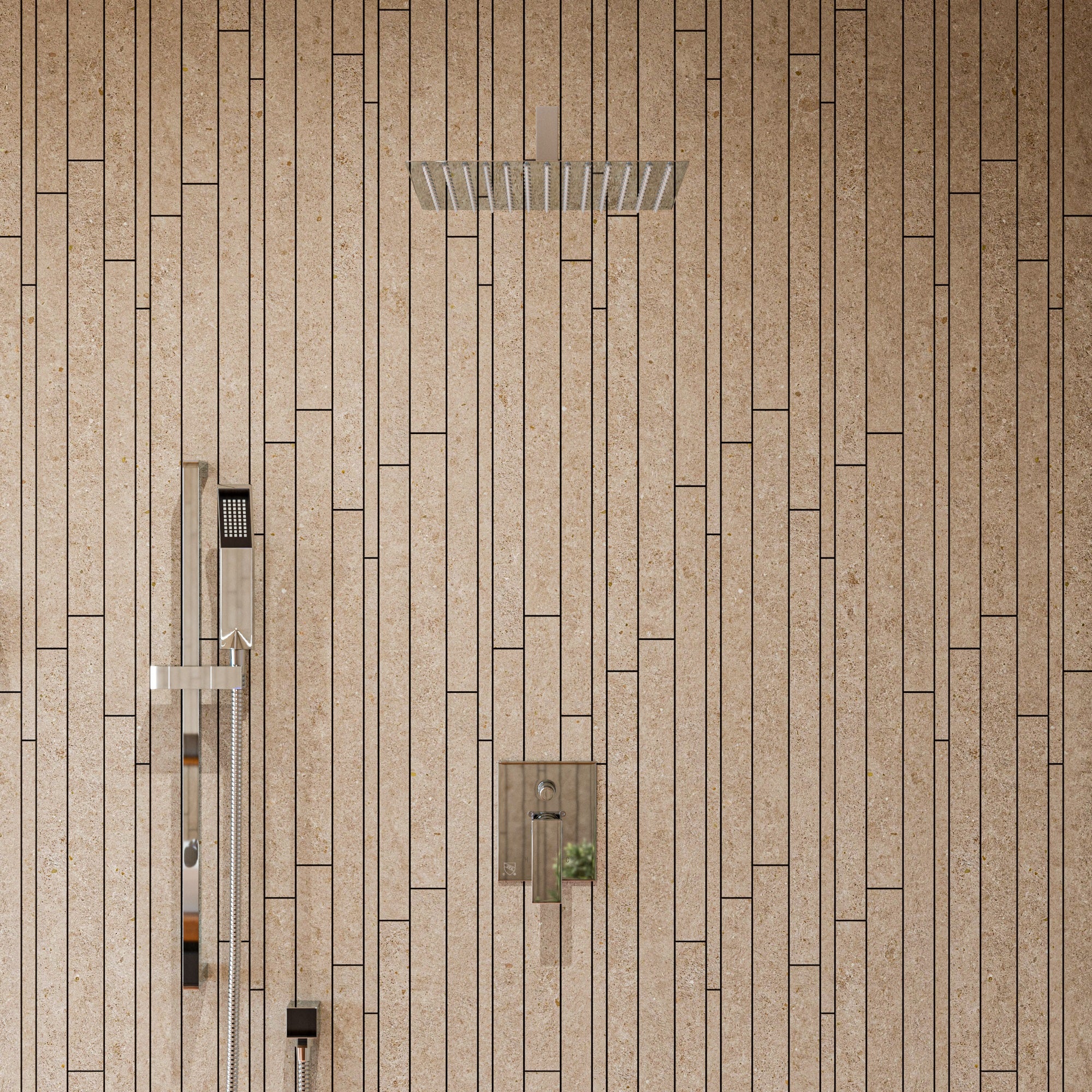 Alternative View of ALFI brand RAIN12S-PSS Solid Polished Stainless Steel 12" Square Ultra Thin Rain Shower Head