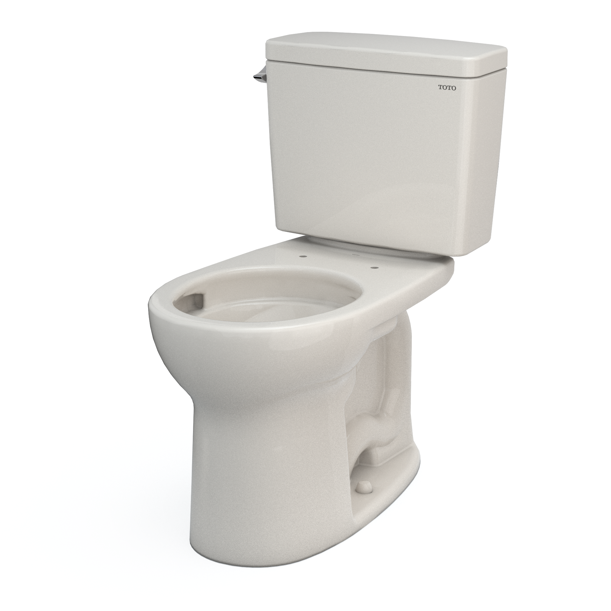 TOTO Drake Two-Piece Round 1.6 GPF Universal Height TORNADO FLUSH Toilet with CEFIONTECT, Sedona Beige, Vitreous China, CST775CSFG#12