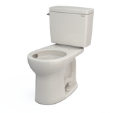 TOTO Drake Two-Piece Round 1.6 GPF Universal Height TORNADO FLUSH Toilet with CEFIONTECT, Sedona Beige, Vitreous China, CST775CSFG#12