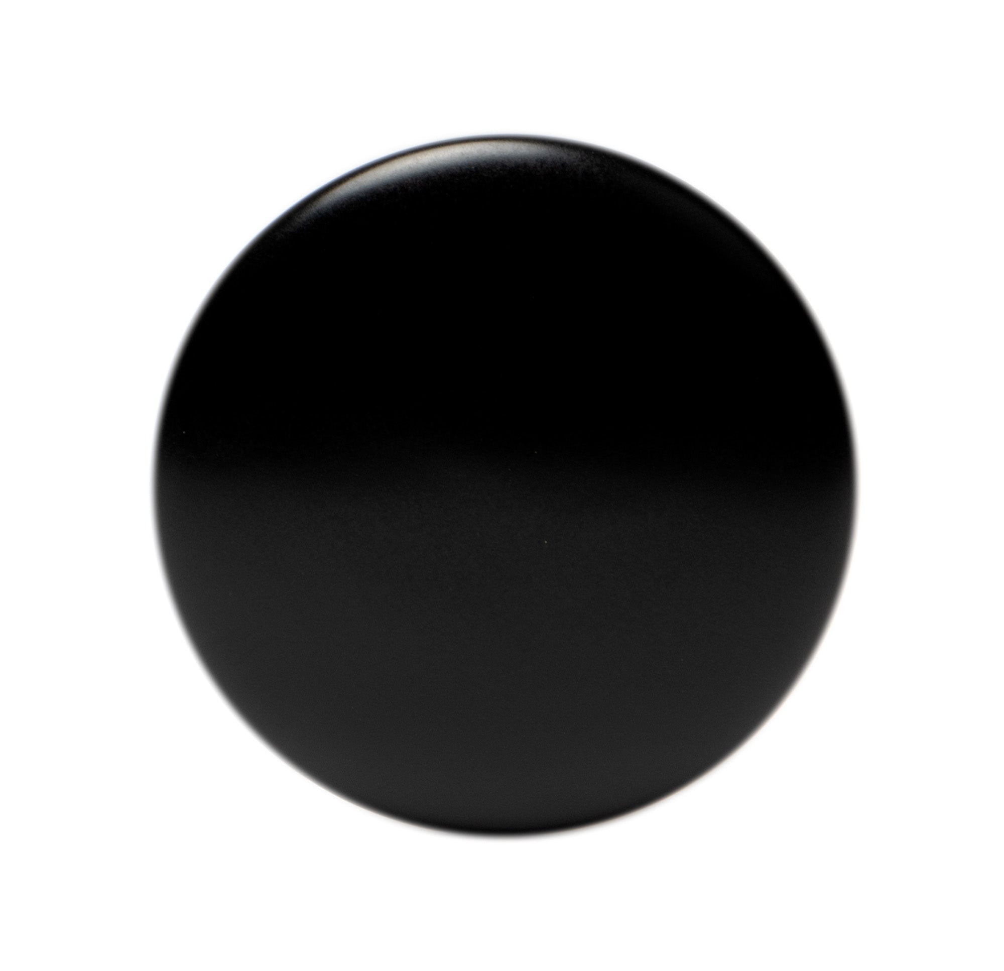 ALFI brand Brass, AB8055-BM Black Matte Ceramic Mushroom Top Pop Up Drain for Sinks without Overflow