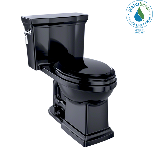 TOTO Promenade II 1G One-Piece Elongated 1.0 GPF Universal Height Toilet, Ebony, Vitreous China, MS814224CUF#51