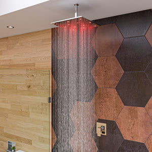 Alternate Image for ALFI brand LED16S-PC Polished Chrome 16" Square Multi Color LED Rain Shower Head, Brass