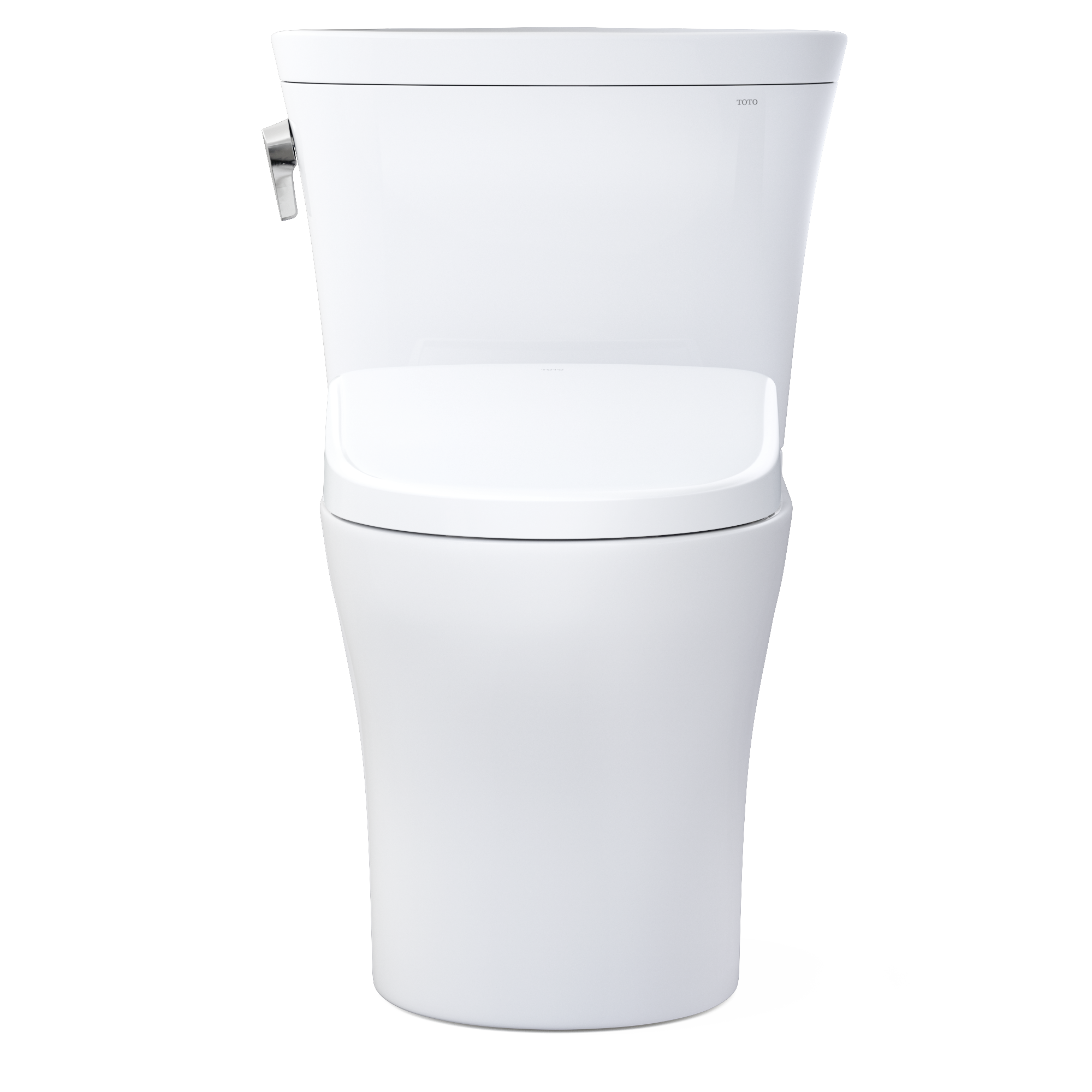 TOTO WASHLET+ Aquia IV Arc Two-Piece Elongated Dual Flush 1.28 and 0.9 GPF Toilet with Auto Flush S7 Contemporary Bidet Seat, Cotton White, Vitreous China|Plastic, MW4484726CEMFGNA#01