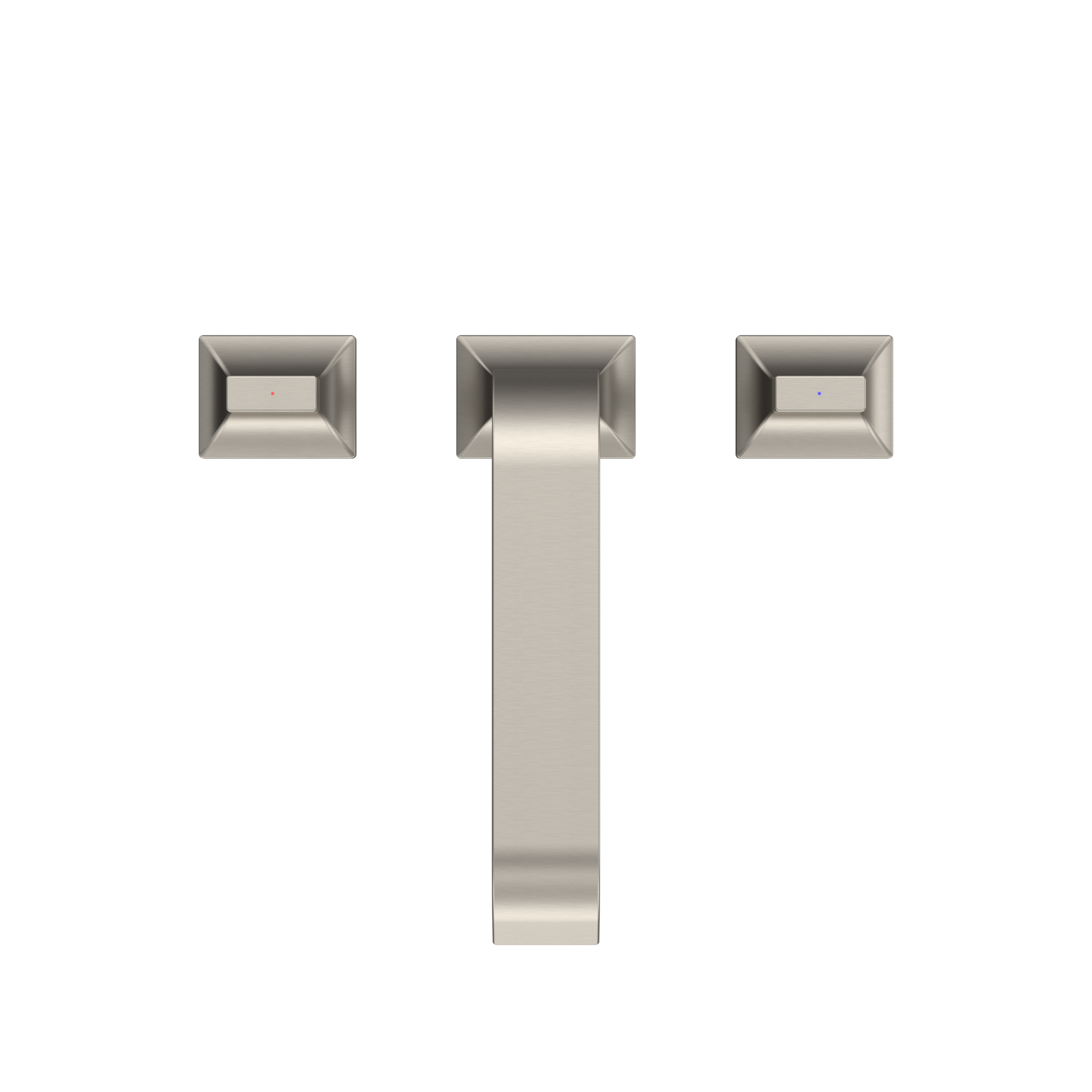 TOTO GC Two-Handle Deck-Mount Roman Tub Filler Trim, Brushed Nickel, Brass, TBG08201U#BN