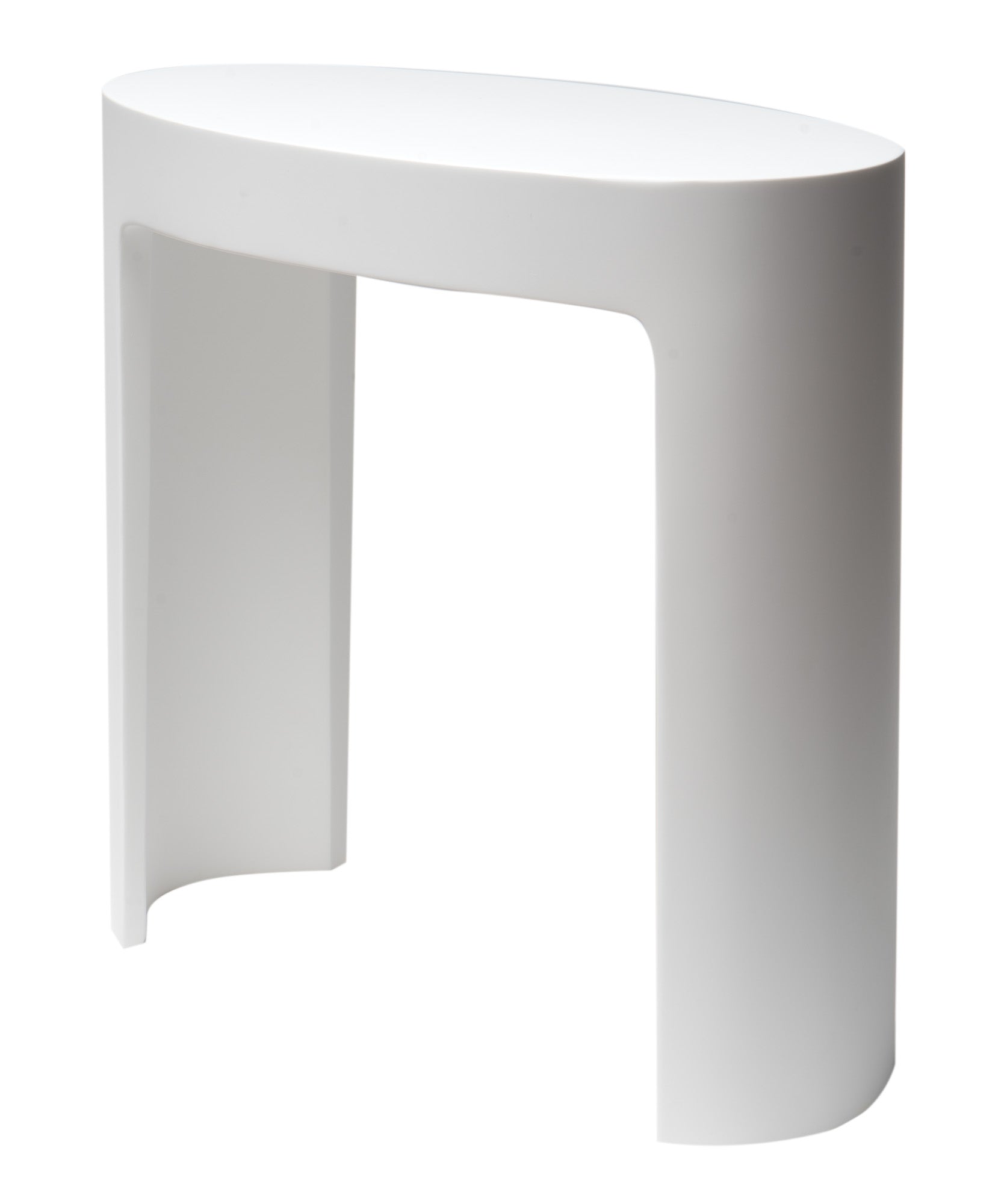 ALFI brand ABST66 White Matte Solid Surface Resin Bathroom / Shower Stool