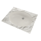 TOTO Dantesca Oval Undermount Bathroom Sink with CEFIONTECT, Colonial White, Vitreous China, LT597G#11