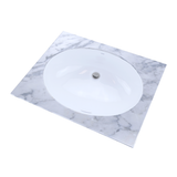 TOTO 24" Oval Undermount Bathroom Sink with CEFIONTECT, Cotton White, Vitreous China, LT1506G#01