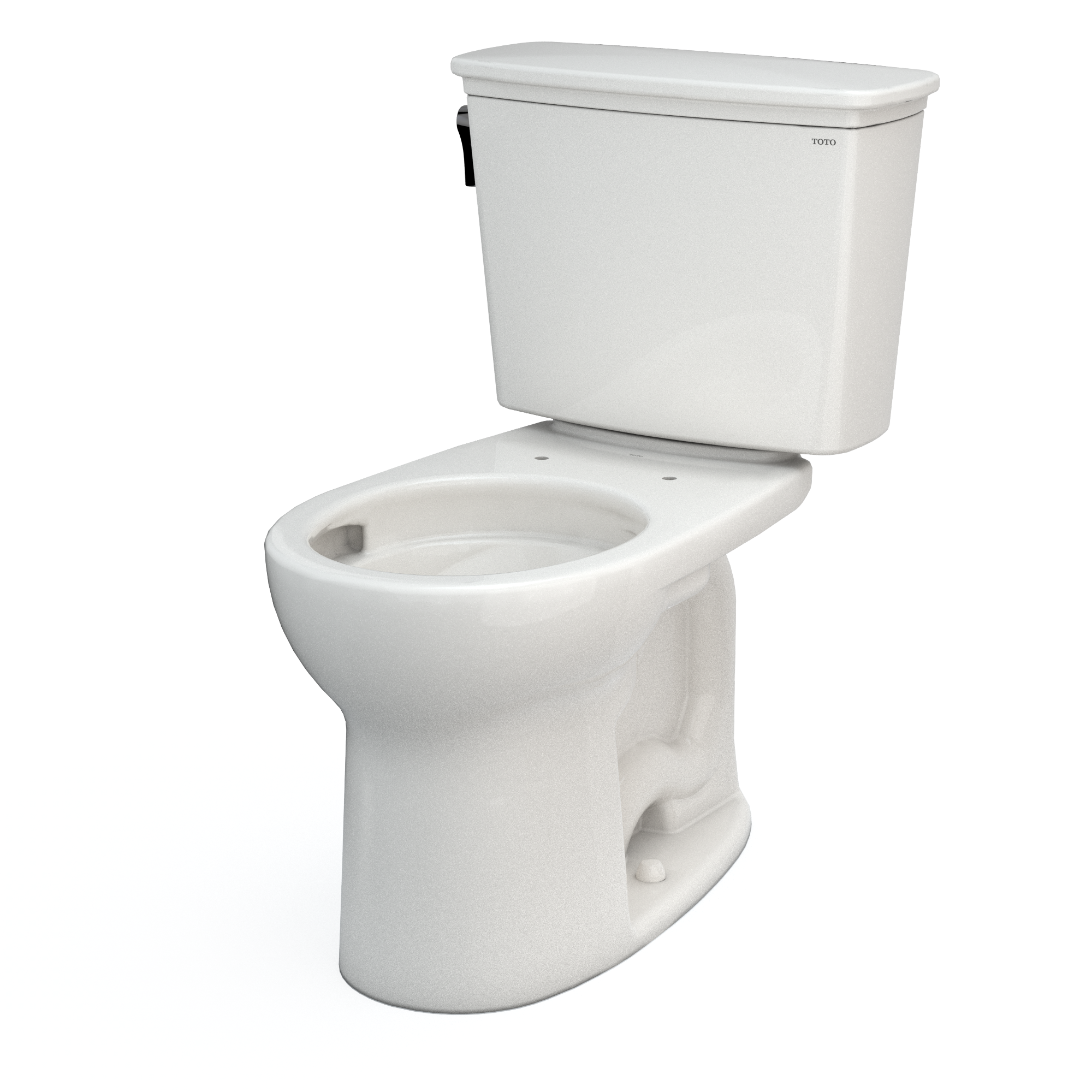 TOTO Drake Transitional Two-Piece Round 1.28 GPF Universal Height TORNADO FLUSH Toilet with CEFIONTECT, Colonial White, Vitreous China, CST785CEFG#11