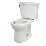 TOTO Drake Transitional Two-Piece Round 1.28 GPF Universal Height TORNADO FLUSH Toilet with CEFIONTECT, Colonial White, Vitreous China, CST785CEFG#11