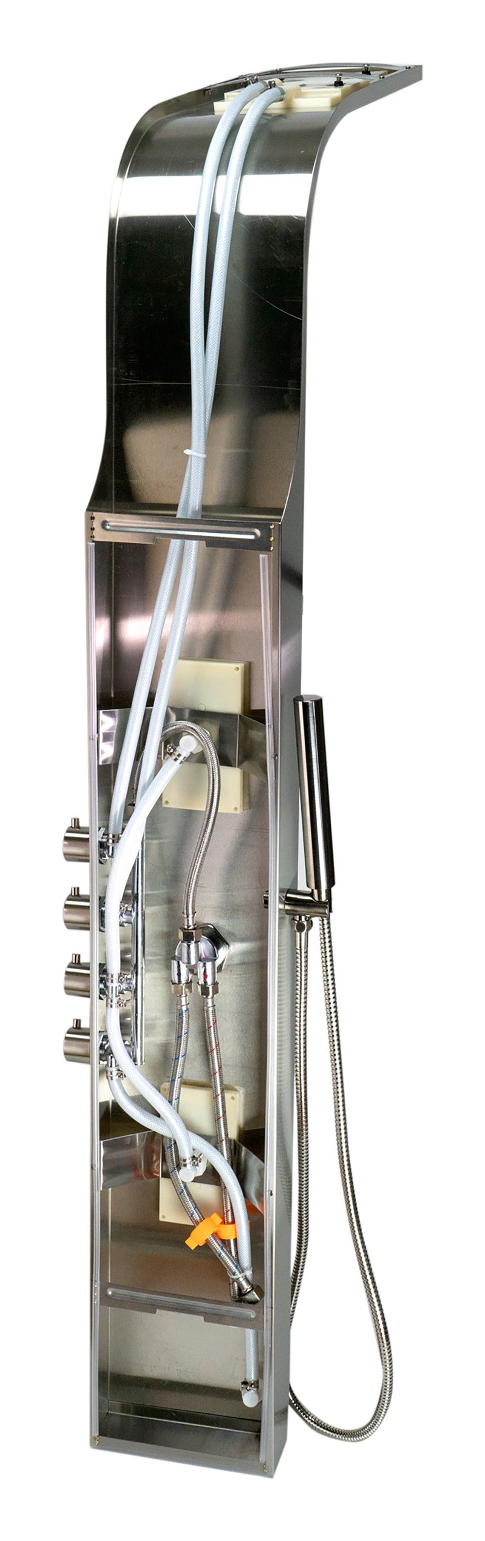 ALFI brand ABSP30 Stainless Steel Shower Panel with 2 Body Sprays, Grey