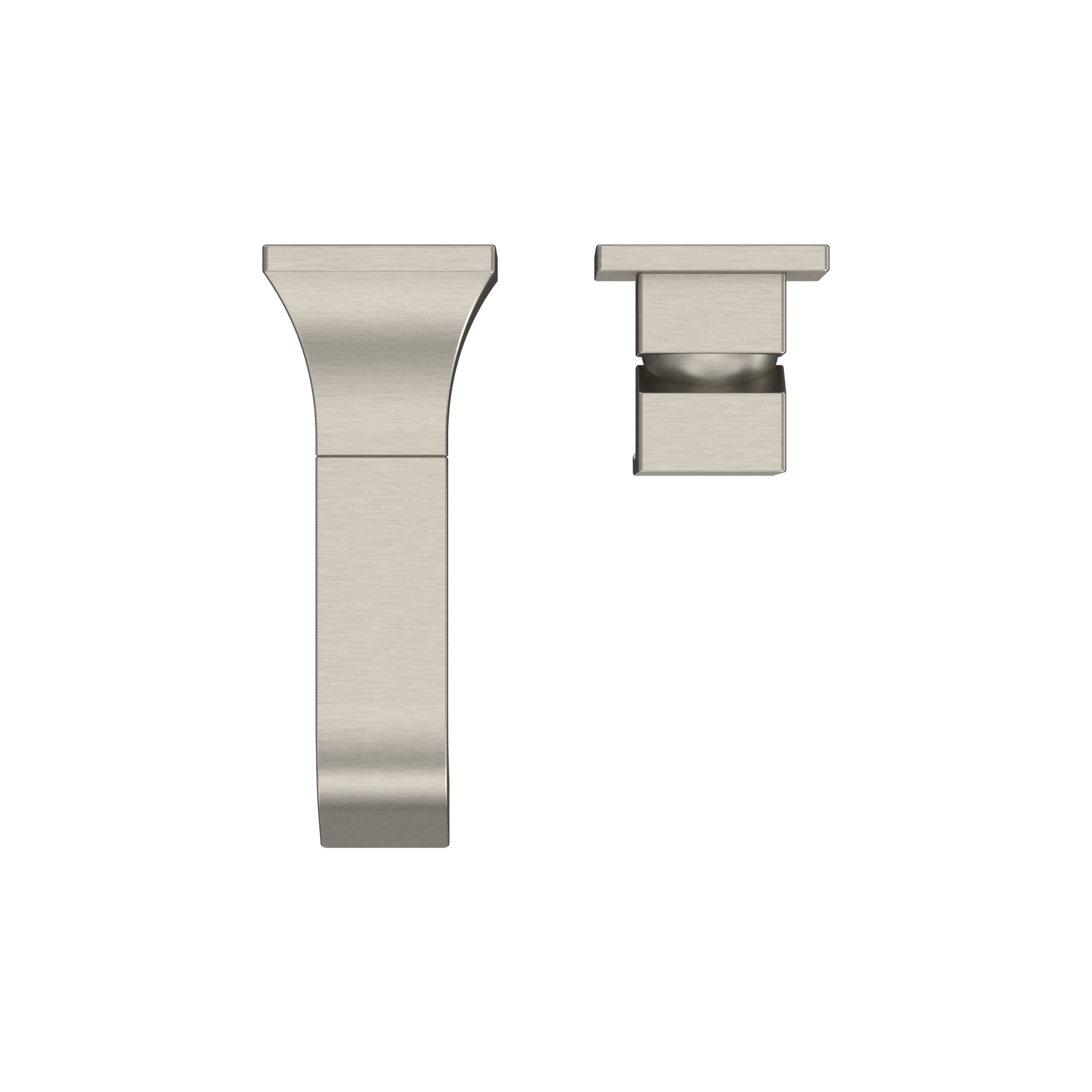 TOTO GC 1.2 GPM Wall-Mount Single-Handle Bathroom Faucet with COMFORT GLIDE Technology, Brushed Nickel, Brass, TLG08307U#BN
