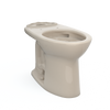 TOTO Drake Elongated Universal Height TORNADO FLUSH Toilet Bowl with CEFIONTECT, Bone, Vitreous China, C776CEFG#03