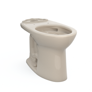 Alternate Image for TOTO Drake Elongated TORNADO FLUSH Toilet Bowl with CEFIONTECT, Bone, Vitreous China, C776CEG#03
