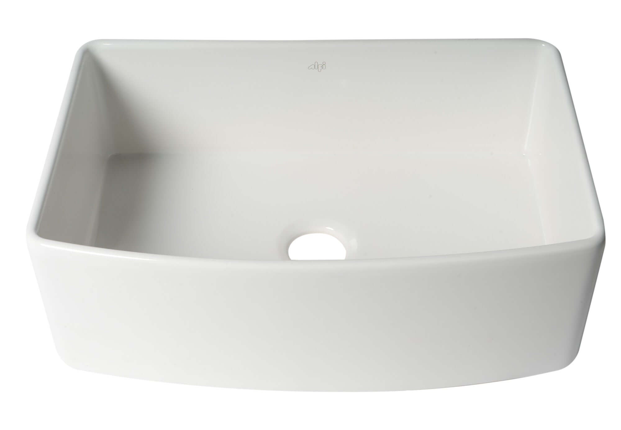 ALFI brand 30" Fireclay Farmhouse Sink with Accessories, White, ABFC3020-W