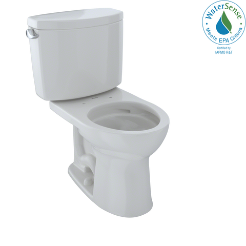 TOTO Drake II Two-Piece Round 1.28 GPF Universal Height Toilet with CEFIONTECT, Colonial White, Vitreous China, CST453CEFG#11