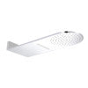 Alternate Image for ALFI brand RAIN10RW-PC Polished Chrome 10" Wall-Mounted Square Waterfall Rain Shower Head, Brass