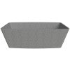 ALFI brand 71" Concrete Free Standing Rectangle Bathtub, Gray Matte, ABCO71TUB