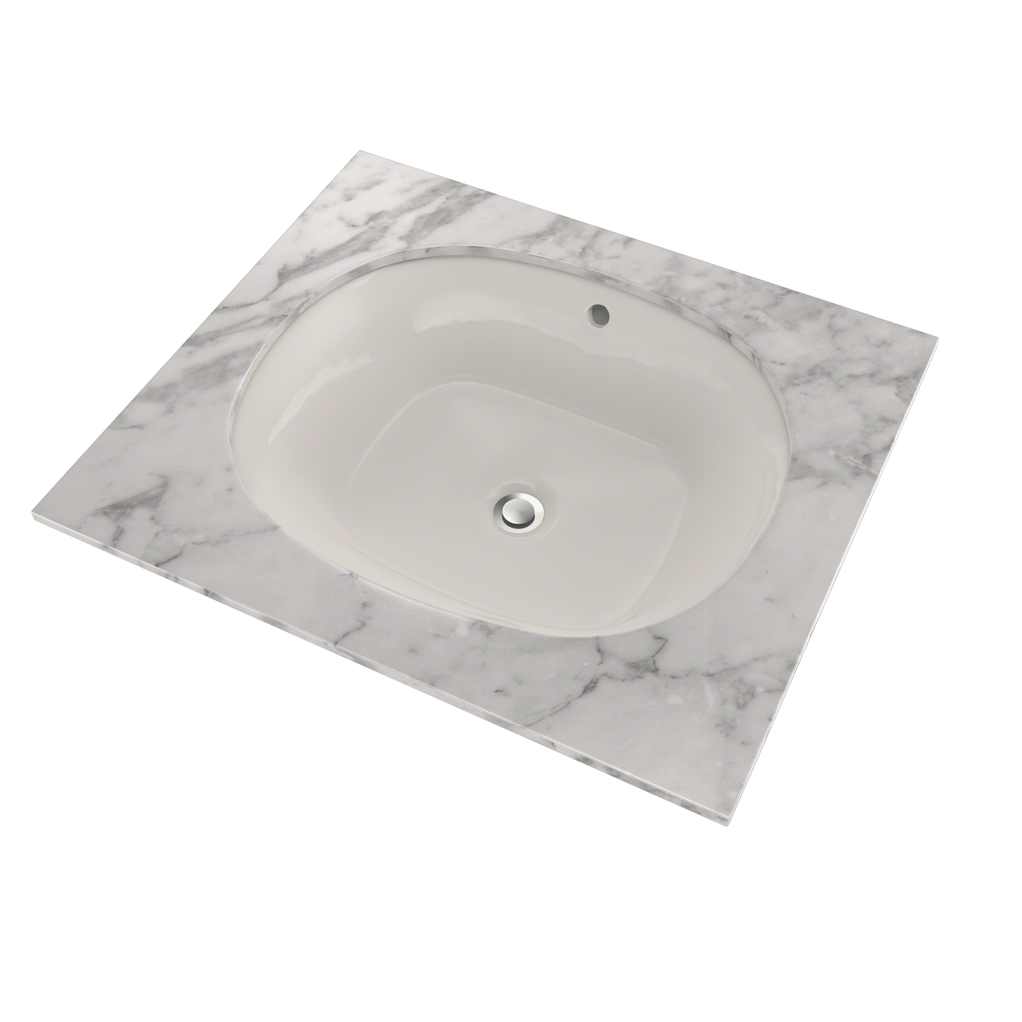 TOTO Maris 17-5/8" x 14-9/16" Oval Undermount Bathroom Sink with CEFIONTECT, Colonial White, Vitreous China, LT483G#11