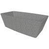 ALFI brand 71" Concrete Free Standing Rectangle Bathtub, Gray Matte, ABCO71TUB