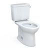 TOTO Drake Two-Piece Elongated 1.28 GPF TORNADO FLUSH Toilet with CEFIONTECT and Right-Hand Trip Lever, Cotton White, Vitreous China, CST776CERG#01