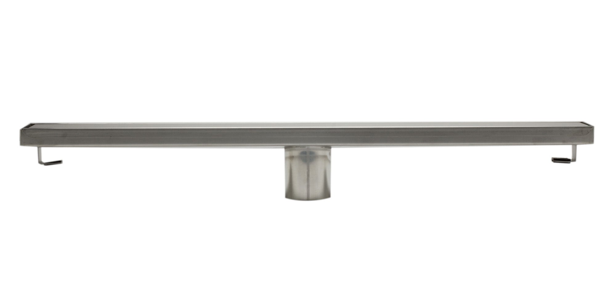ALFI brand ABLD24B-BSS 24" Modern Brushed Stainless Steel Linear Shower Drain with Solid Cover