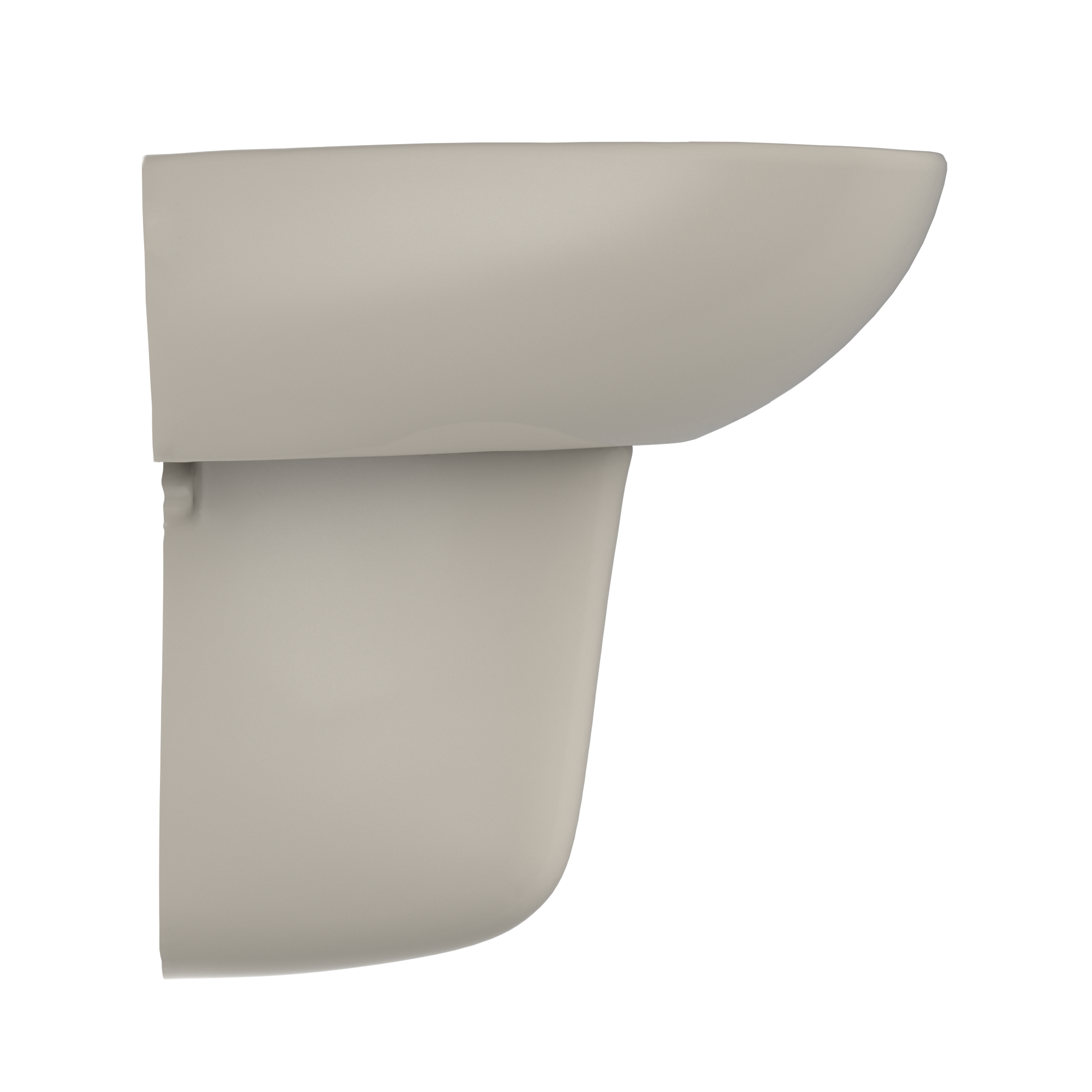 TOTO Supreme Oval Wall-Mount Bathroom Sink with CEFIONTECT and Shroud for 4 Inch Center Faucets, Bone, Vitreous China, LHT241.4G#03