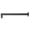ALFI brand ABSA16S-BM Black Matte 16" Square Wall Shower Arm, Brass