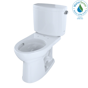 Alternate Image for TOTO Drake II Two-Piece Elongated 1.28 GPF Universal Height Toilet with CEFIONTECT and Right-Hand Trip Lever, Cotton White, Vitreous China, CST454CEFRG#01