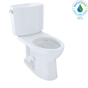 Alternate Image for TOTO Drake II Two-Piece Elongated 1.28 GPF Universal Height Toilet with CEFIONTECT, Cotton White, Vitreous China, CST454CEFG#01