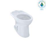 TOTO Drake II Universal Height Elongated Toilet Bowl with CEFIONTECT, Cotton White, Vitreous China, C454CUFG#01