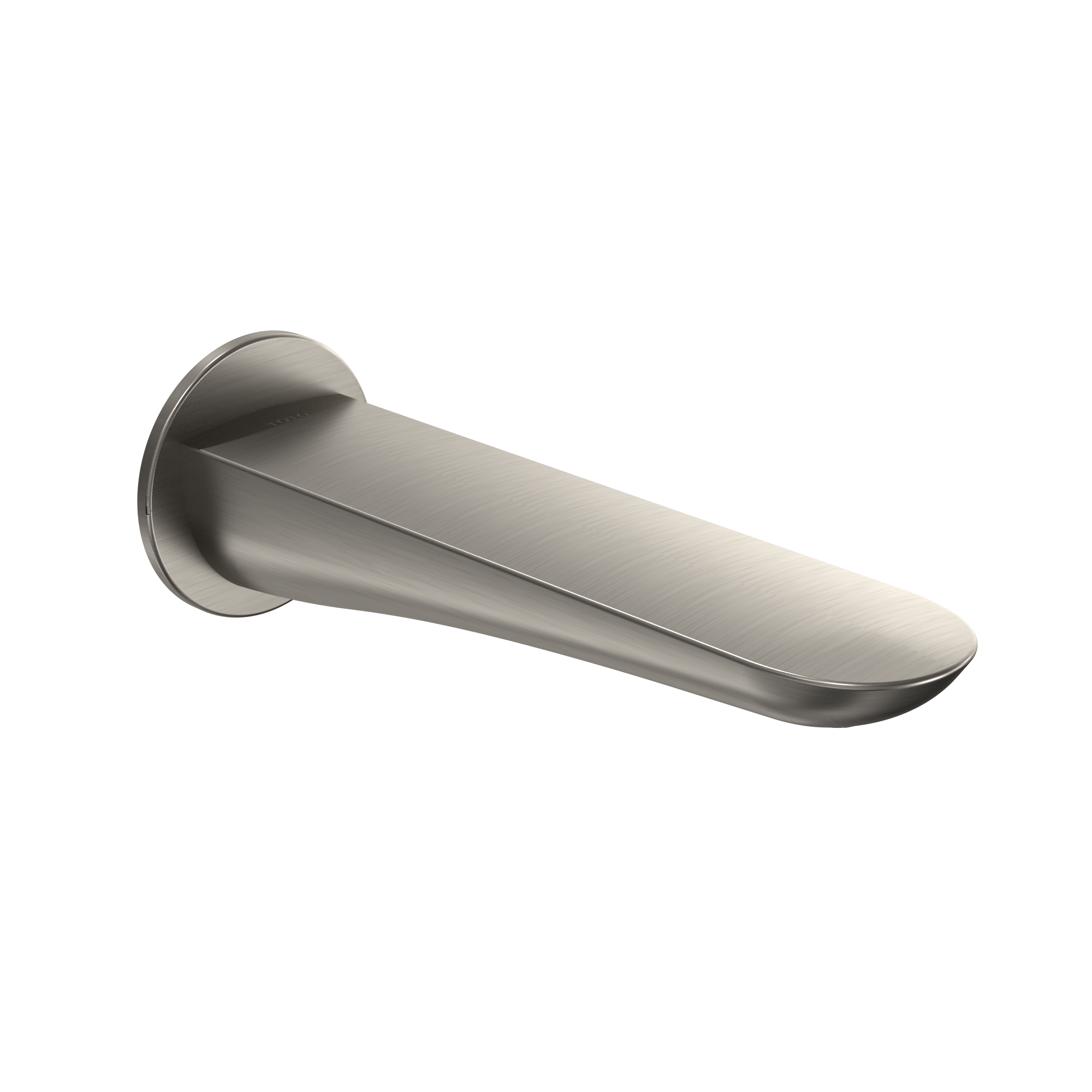 TOTO Modern R Wall Tub Spout, Brushed Nickel, Brass, TBG01001U#BN