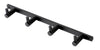 ALFI brand AB9528-BM Black Matte Wall Mounted 4 Prong Robe / Towel Hook, Brass