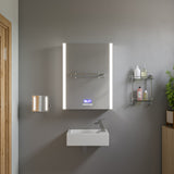 ALFI brand 19.75" x 10" Rectangle Wall Mount Porcelain Bathroom Sink, White, 1 Faucet Hole, ABC116