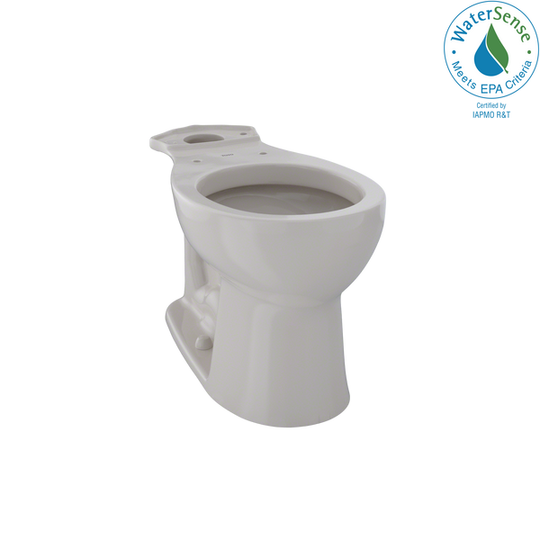 TOTO Entrada Universal Height Round Toilet Bowl, Sedona Beige, Vitreous China, C243EF#12