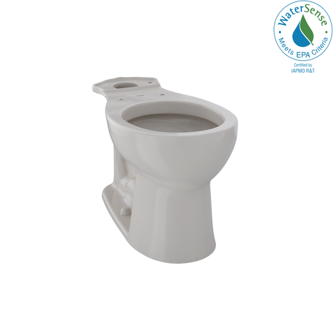 TOTO Entrada Universal Height Round Toilet Bowl, Sedona Beige, Vitreous China, C243EF#12