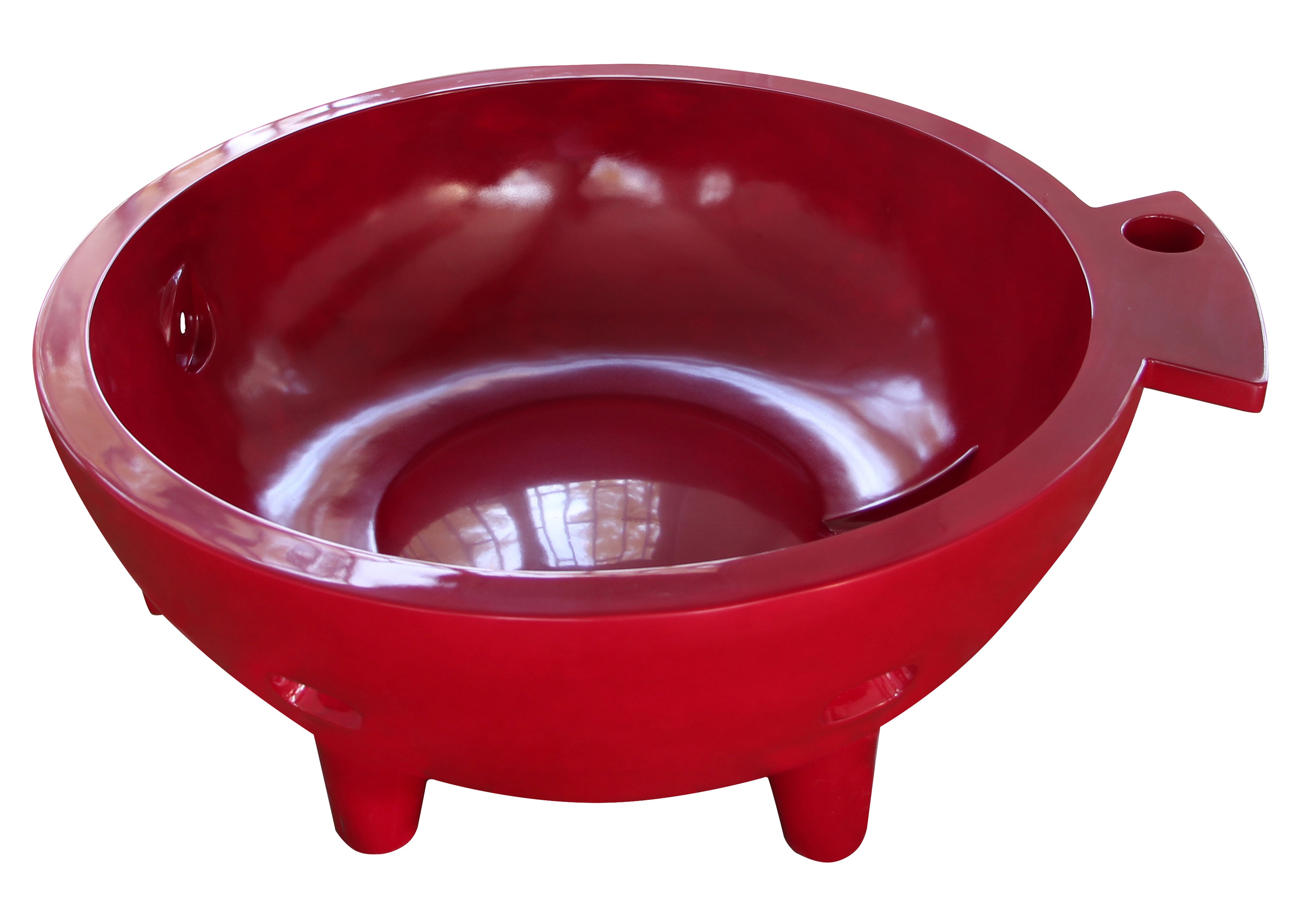 ALFI brand Circle Bathtub, Red, FireHotTub-RW