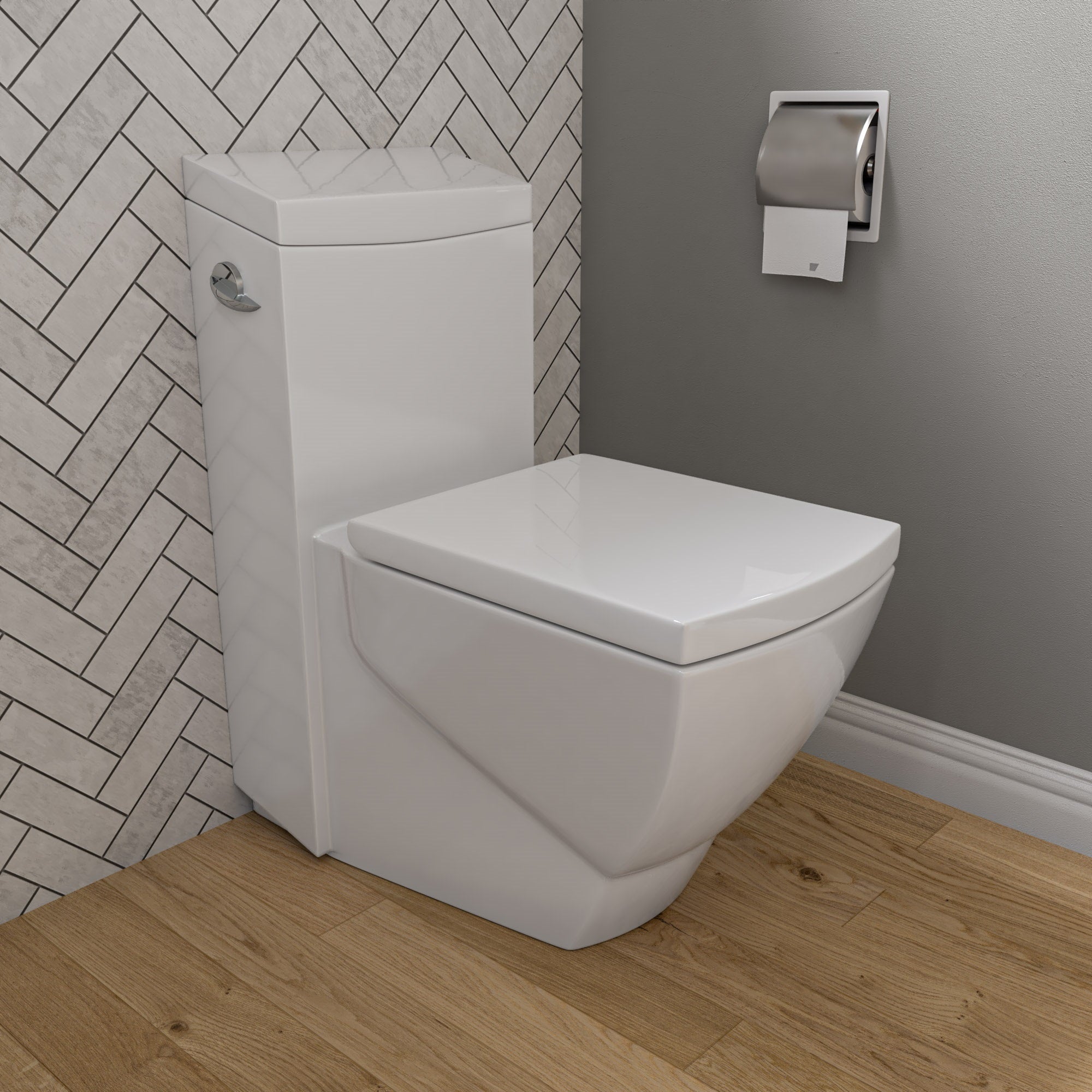 EAGO Porcelain, White, TB336 One Piece High-Efficiency Low Flush Ceramic Toilet