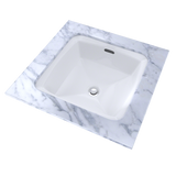 TOTO Connelly Square Undermount Bathroom Sink with CEFIONTECT, Cotton White, Vitreous China, LT491G#01