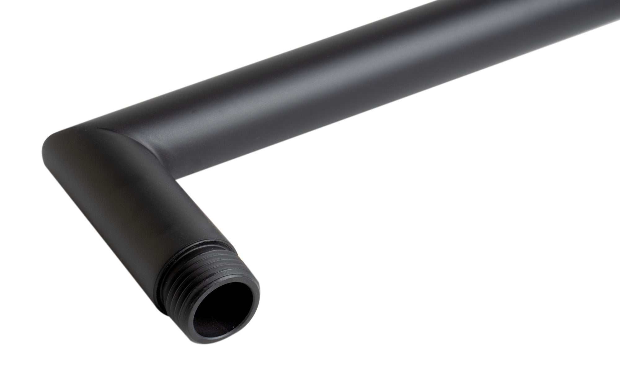 ALFI brand ABSA20R-BM Black Matte 20" Round Wall Shower Arm, Brass
